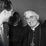 Emilio Colombo e monsignor Augusto Bertazzoni