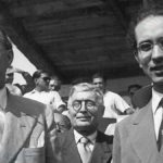 Emilio Colombo e Alcide De Gasperi, visita in Basilicata