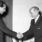 Emilio Colombo con il Ministro dell'Agricoltura e foreste Giuseppe Medici