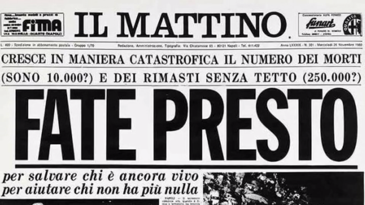 Terremoto. Basilicata 1980-2020